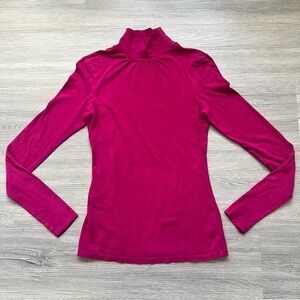 Express Magenta Long Sleeve Top